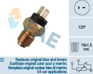 FAE 34060 - Sensore, Temperatura refrigerante autozon.pro