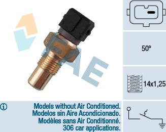 FAE 35550 - Sensore, Temperatura refrigerante autozon.pro