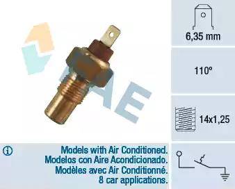 FAE 35380 - Sensore, Temperatura refrigerante autozon.pro