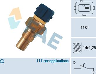 FAE 35290 - Sensore, Temperatura refrigerante autozon.pro