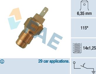 FAE 35200 - Sensore, Temperatura refrigerante autozon.pro