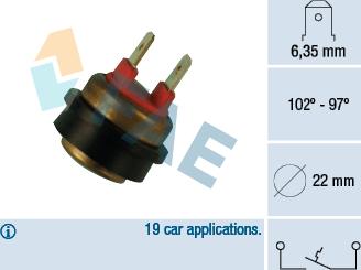 FAE 36290 - Termocontatto, Ventola radiatore autozon.pro