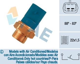 FAE 36260 - Termocontatto, Ventola radiatore autozon.pro