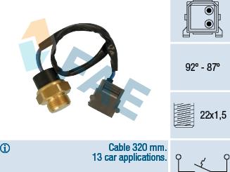 FAE 36730 - Termocontatto, Ventola radiatore autozon.pro