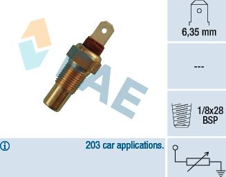 FAE 31570 - Sensore, Temperatura refrigerante autozon.pro