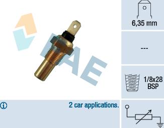 FAE 31670 - Sensore, Temperatura refrigerante autozon.pro