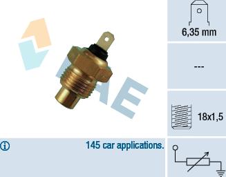 FAE 31020 - Sensore, Temperatura refrigerante autozon.pro