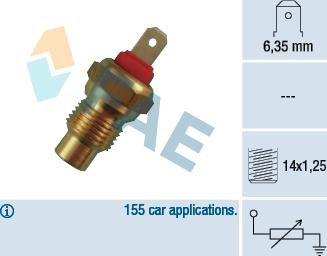 FAE 31370 - Sensore, Temperatura refrigerante autozon.pro