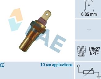 FAE 31270 - Sensore, Temperatura refrigerante autozon.pro