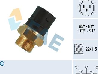 FAE 38180 - Termocontatto, Ventola radiatore autozon.pro