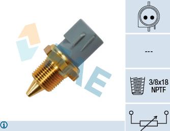 FAE 33430 - Sensore, Temperatura refrigerante autozon.pro