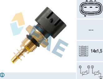 FAE 33476 - Sensore, Temperatura refrigerante autozon.pro