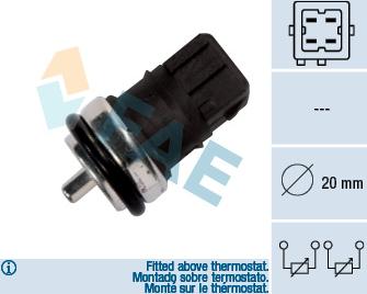 FAE 33810 - Sensore, Temperatura refrigerante autozon.pro