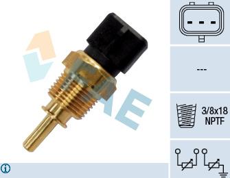 FAE 33355 - Sensore, Temperatura refrigerante autozon.pro