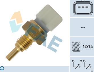 FAE 33356 - Sensore, Temperatura refrigerante autozon.pro