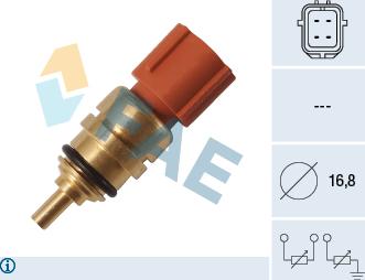 FAE 33358 - Sensore, Temperatura refrigerante autozon.pro