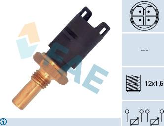 FAE 33295 - Sensore, Temperatura refrigerante autozon.pro