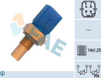 FAE 33791 - Sensore, Temperatura refrigerante autozon.pro