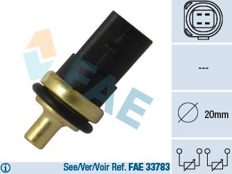 FAE 33781 - Sensore, Temperatura refrigerante autozon.pro