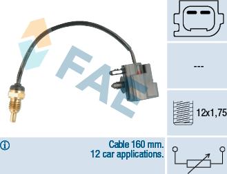 FAE 32426 - Sensore, Temperatura refrigerante autozon.pro