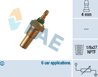 FAE 32470 - Sensore, Temperatura refrigerante autozon.pro