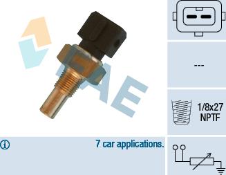 FAE 32570 - Sensore, Temperatura refrigerante autozon.pro