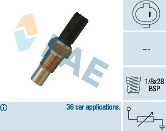 FAE 32650 - Sensore, Temperatura refrigerante autozon.pro