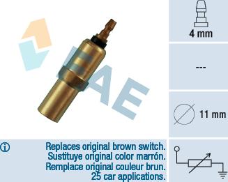 FAE 32150 - Sensore, Temperatura refrigerante autozon.pro