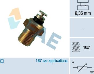 FAE 32110 - Sensore, Temperatura refrigerante autozon.pro