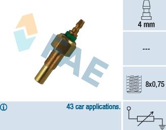 FAE 32170 - Sensore, Temperatura refrigerante autozon.pro