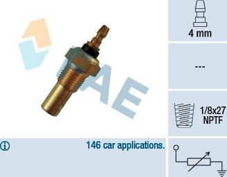 FAE 32350 - Sensore, Temperatura refrigerante autozon.pro