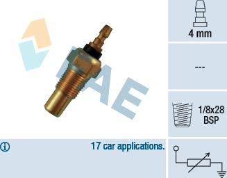 FAE 32310 - Sensore, Temperatura refrigerante autozon.pro