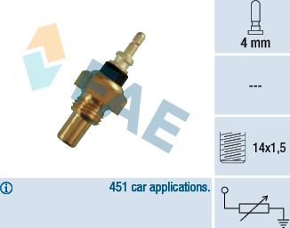 FAE 32220 - Sensore, Temperatura refrigerante autozon.pro