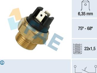 FAE 37480 - Termocontatto, Ventola radiatore autozon.pro