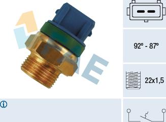 FAE 37680 - Termocontatto, Ventola radiatore autozon.pro