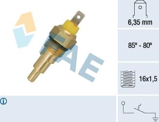 FAE 37630 - Termocontatto, Ventola radiatore autozon.pro