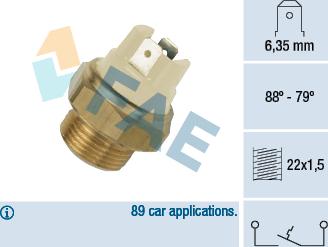 FAE 37040 - Termocontatto, Ventola radiatore autozon.pro