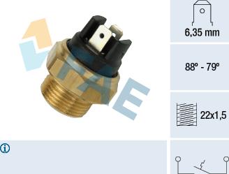 FAE 37340 - Termocontatto, Ventola radiatore autozon.pro