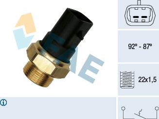 FAE 37220 - Termocontatto, Ventola radiatore autozon.pro