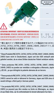 FAE 24762 - Interruttore luce freno autozon.pro