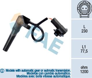 FAE 79281 - Sensore n° giri, Cambio automatico autozon.pro