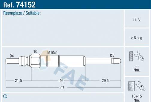 FAE 74152 - Candeletta autozon.pro