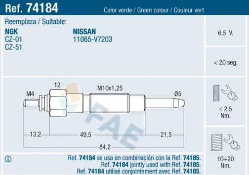 FAE 74184 - Candeletta autozon.pro