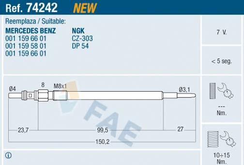 FAE 74242 - Candeletta autozon.pro