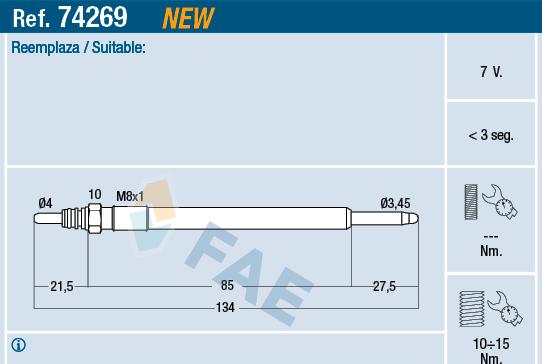 FAE 74269 - Candeletta autozon.pro