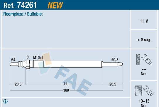 FAE 74261 - Candeletta autozon.pro