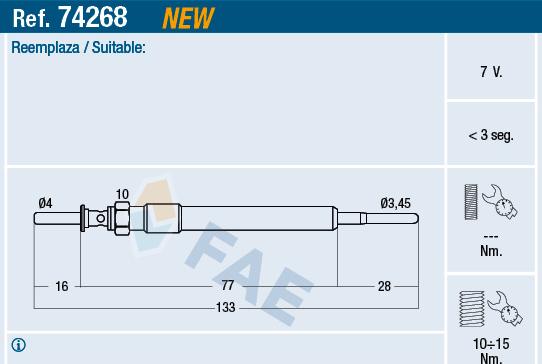 FAE 74268 - Candeletta autozon.pro