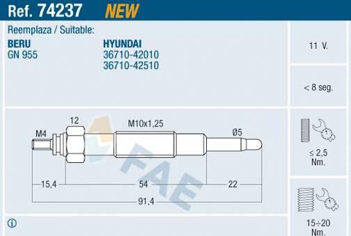 FAE 74237 - Candeletta autozon.pro