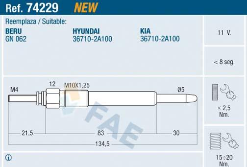 FAE 74229 - Candeletta autozon.pro