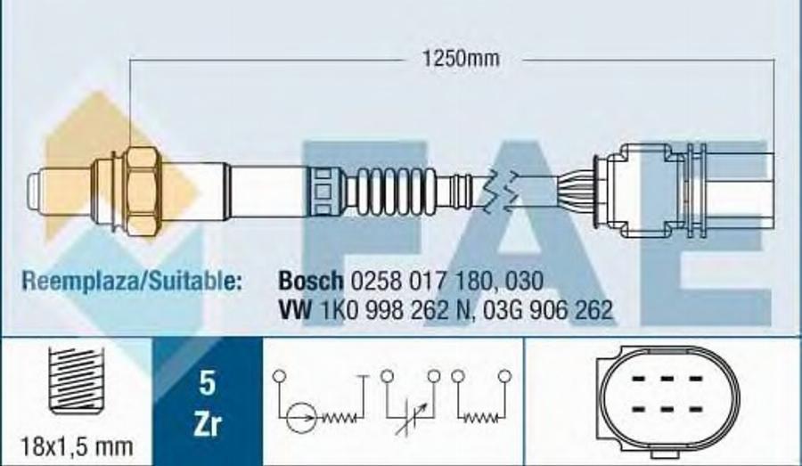 FAE 75008 - Sonda lambda autozon.pro